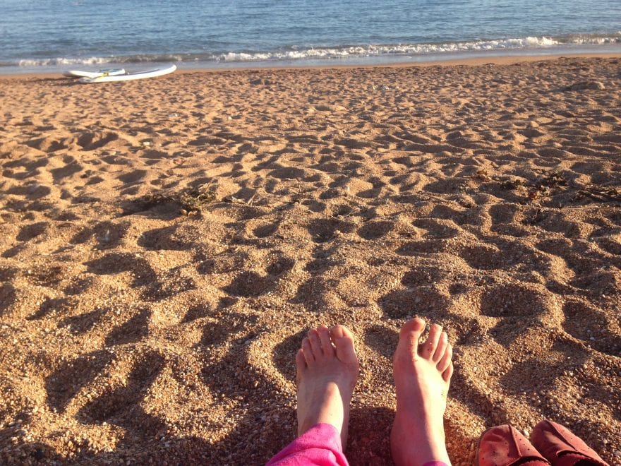 The barefoot sub found the courage to attend an event. Then sat on the beach to process it all.