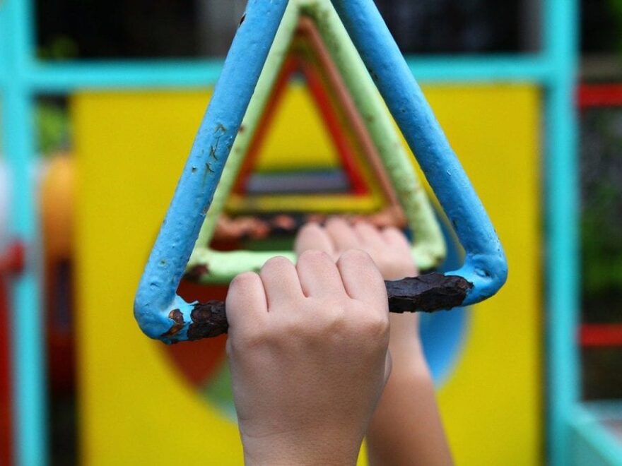 Personal growth header shows hands on the monkey bars
