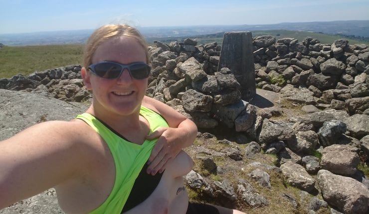 Trig point on Rippon tor