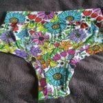 superbooty floral knicker not worn, rear view