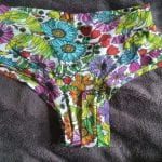 superbooty floral knicker not worn, front view