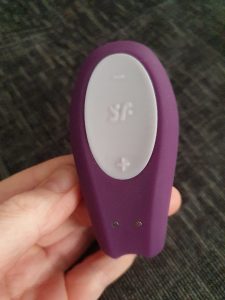 partner vibrator: top view and charging point