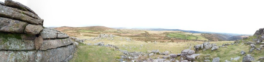 Panorama from the top of Sharp Tor